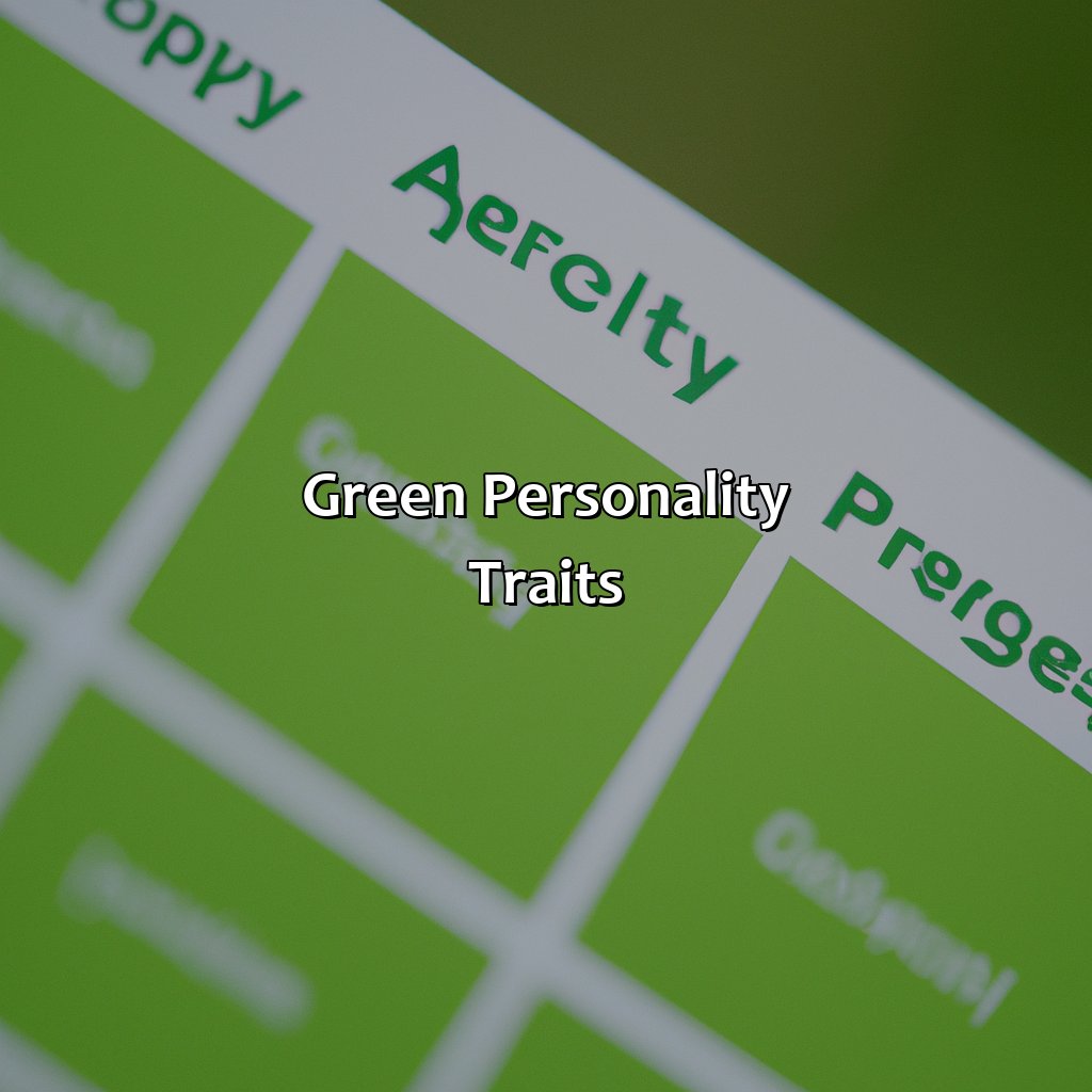 Green Personality Traits  - What Does The Color Green Mean Personality, 