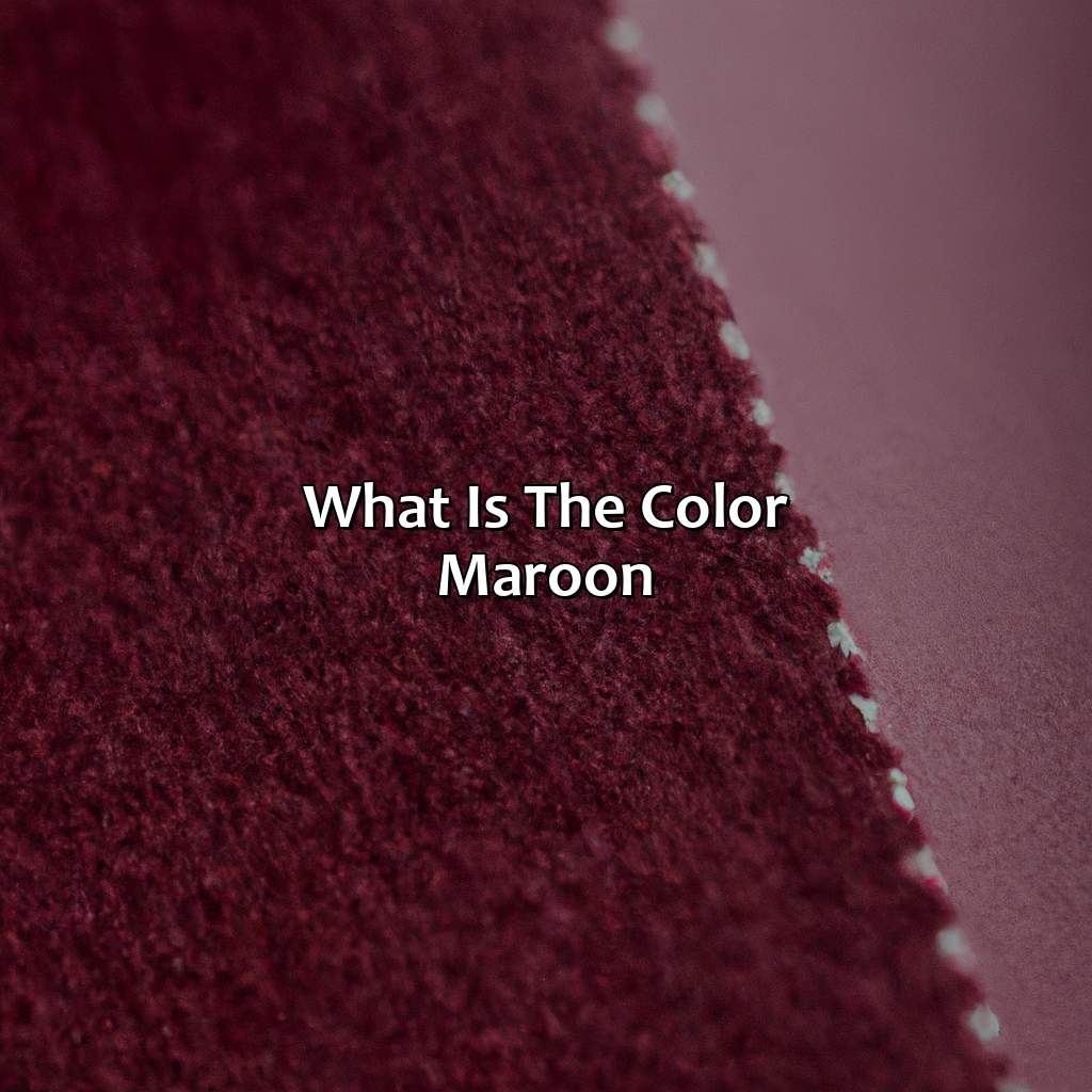 What Does The Color Maroon Look Like - colorscombo.com