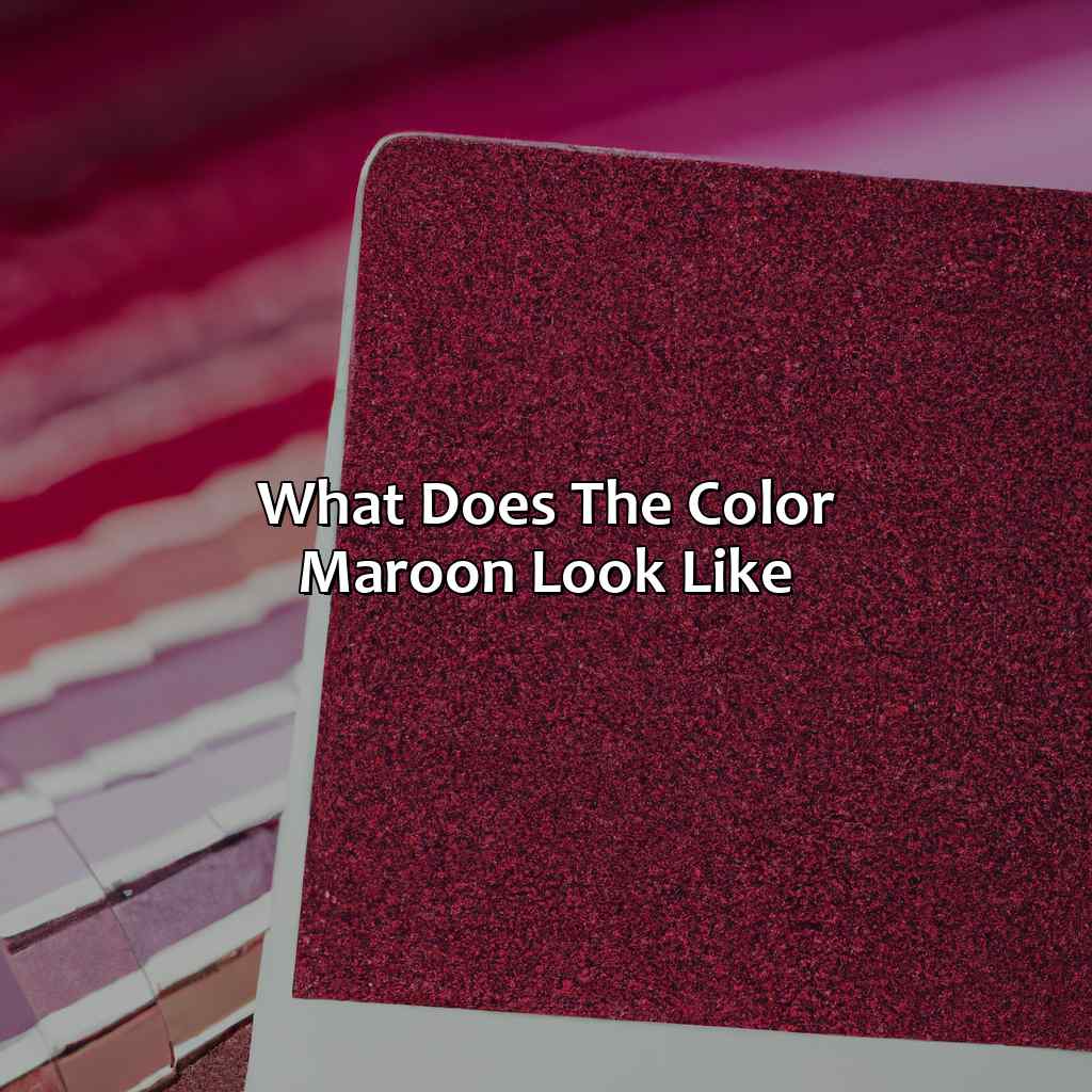 What Does The Color Maroon Look Like - colorscombo.com