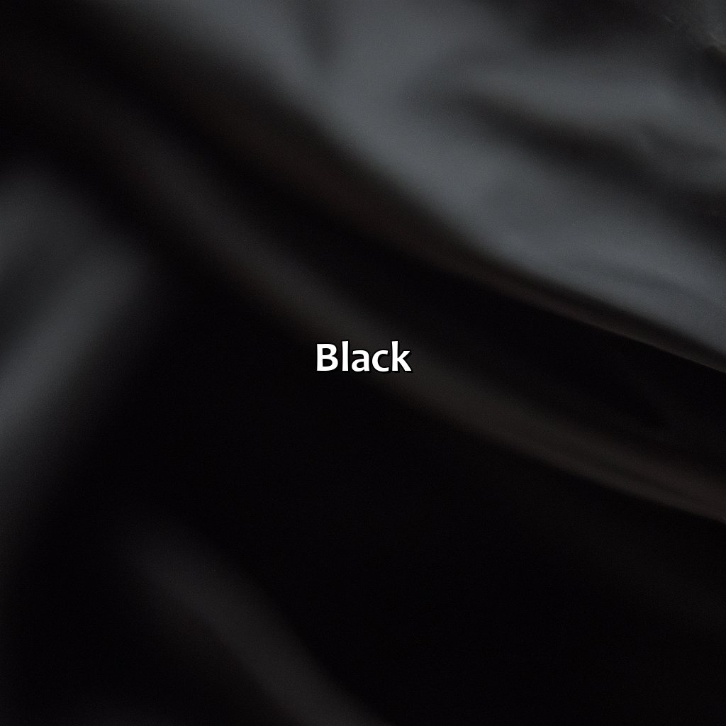 Black  - What Does The Color Mean, 
