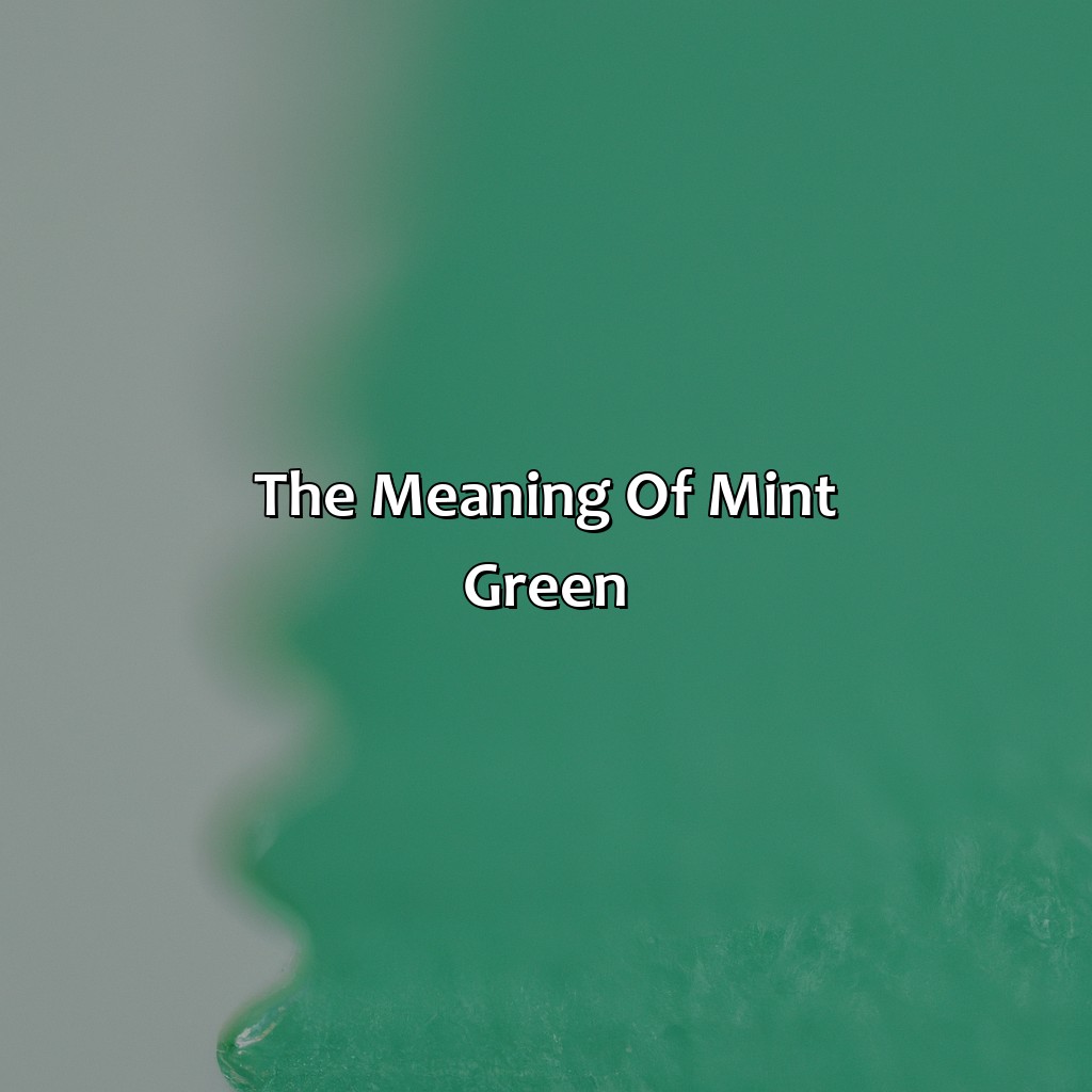 What Does The Color Mint Green Mean - colorscombo.com