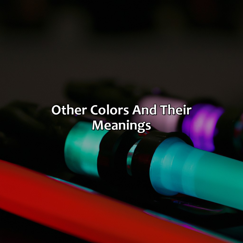 Other Colors And Their Meanings  - What Does The Color Of A Lightsaber Mean, 