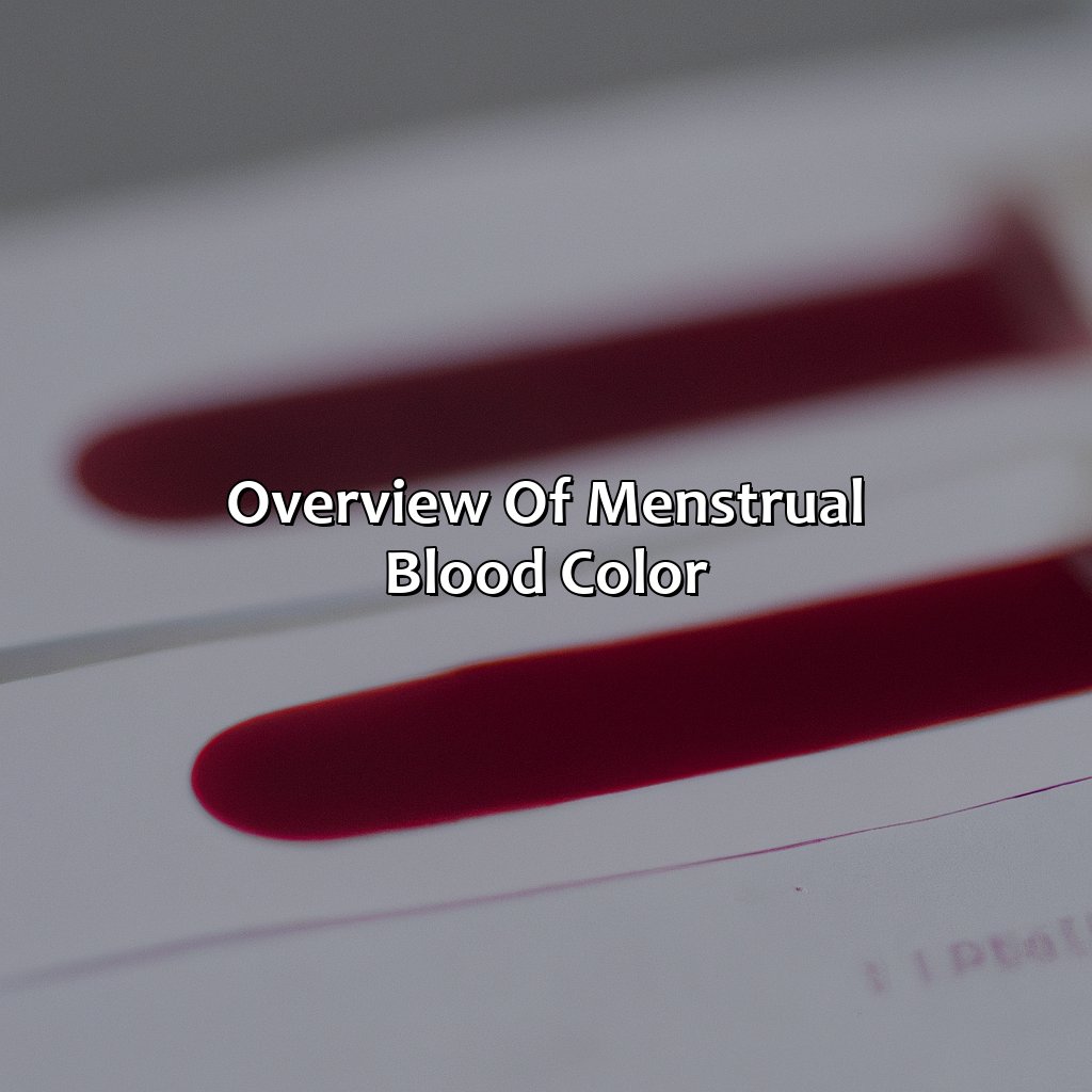 Overview Of Menstrual Blood Color  - What Does The Color Of Menstrual Blood Mean, 