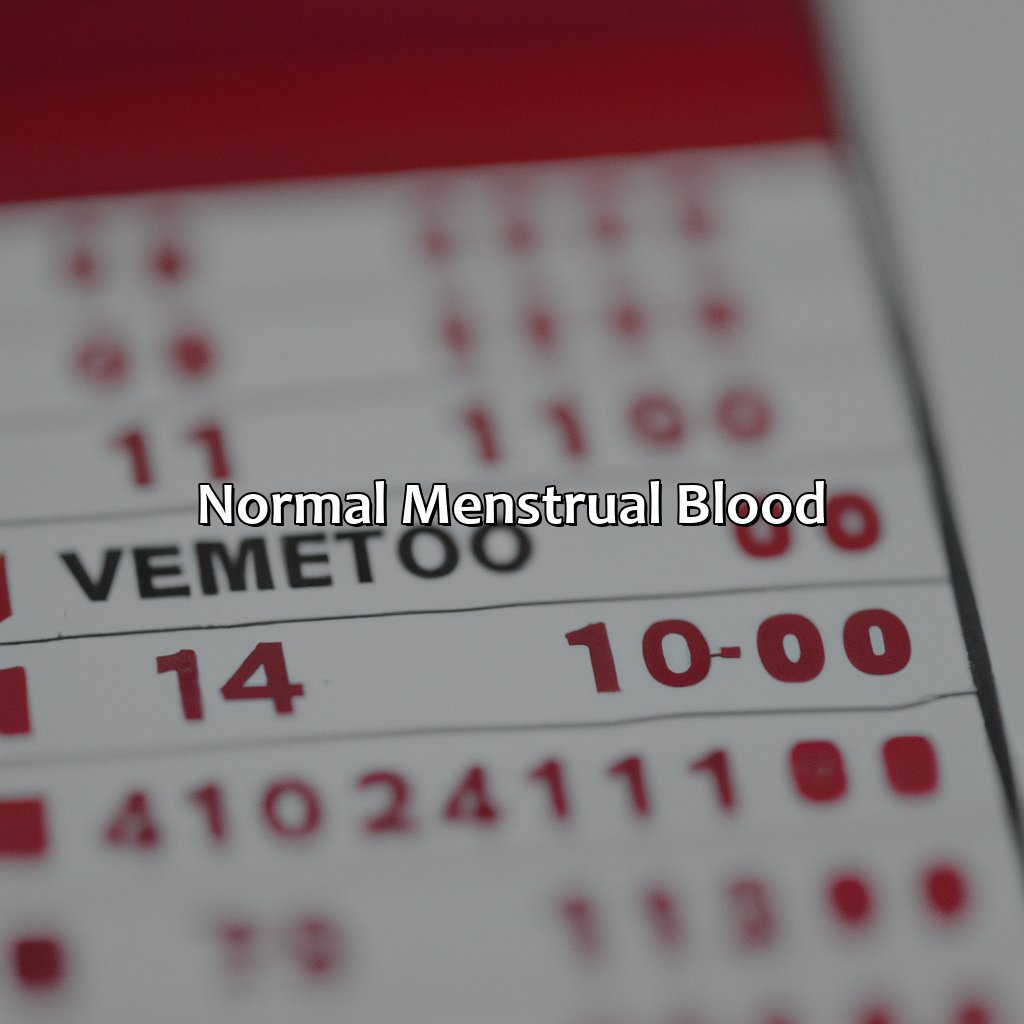 Normal Menstrual Blood  - What Does The Color Of Menstrual Blood Mean, 