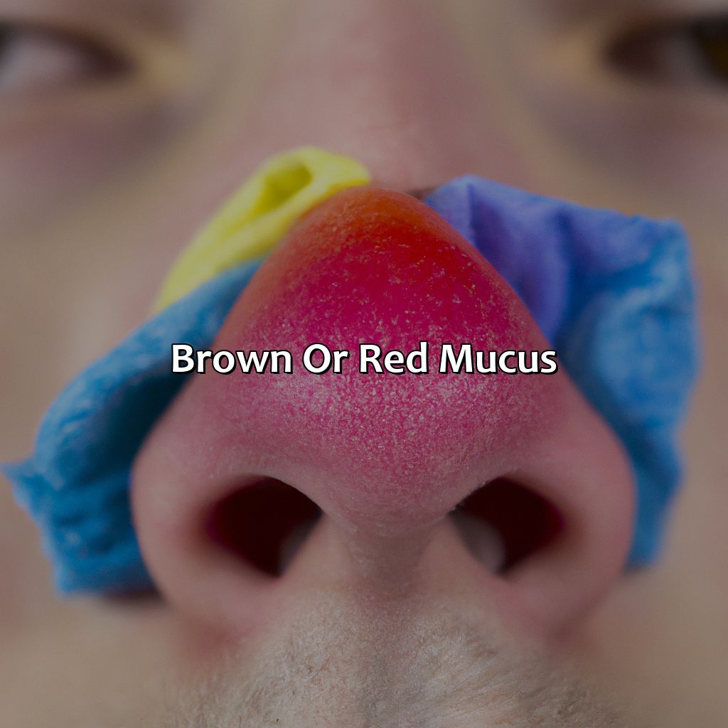 Brown Or Red Mucus  - What Does The Color Of My Mucus Mean, 
