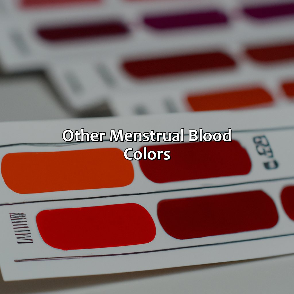 Other Menstrual Blood Colors  - What Does The Color Of My Period Mean, 
