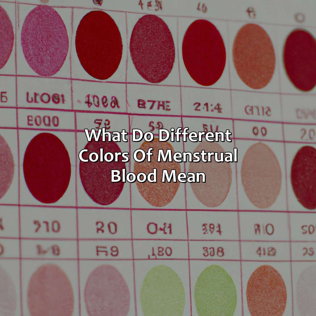 What Do Different Colors Of Menstrual Blood Mean?  - What Does The Color Of Period Blood Mean, 