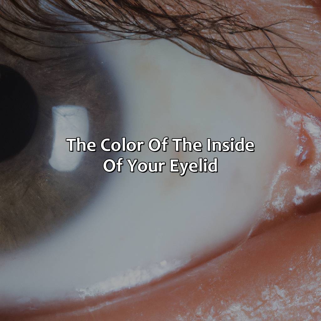 The Color Of The Inside Of Your Eyelid  - What Does The Color Of The Inside Of Your Eyelid Mean, 