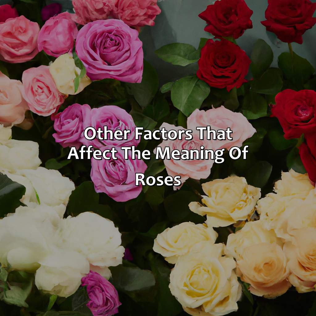 Other Factors That Affect The Meaning Of Roses  - What Does The Color Of The Roses Mean, 