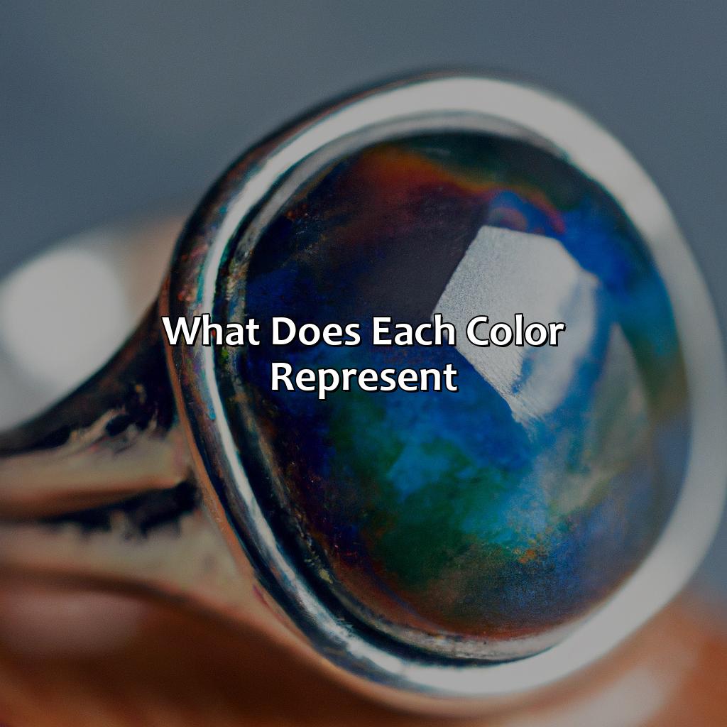 What Does Each Color Represent?  - What Does The Color On A Mood Ring Mean, 