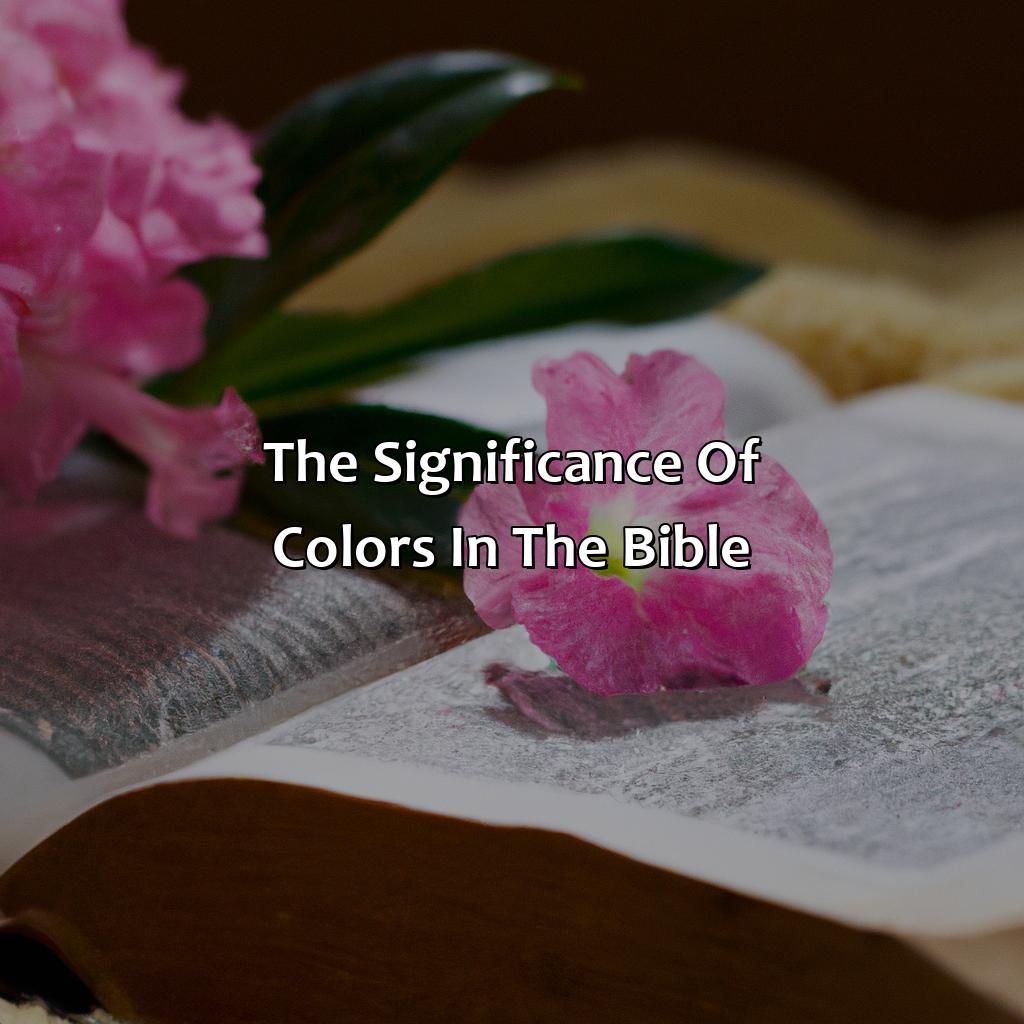 The Significance Of Colors In The Bible  - What Does The Color Pink Mean Biblically, 