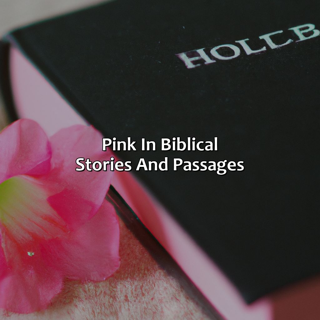 Pink In Biblical Stories And Passages  - What Does The Color Pink Mean In The Bible, 