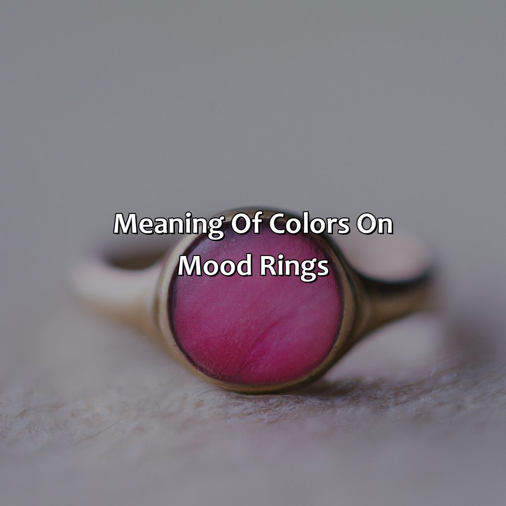 What Does The Color Pink Mean On A Mood Ring - colorscombo.com