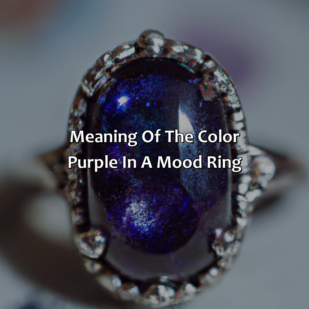What Does The Color Purple Mean In A Mood Ring - colorscombo.com