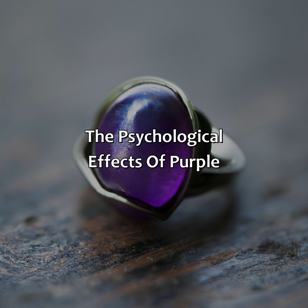 The Psychological Effects Of Purple  - What Does The Color Purple Mean On A Mood Ring, 