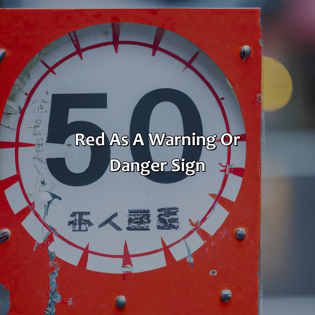 Red As A Warning Or Danger Sign  - What Does The Color Red Mean In Japan, 