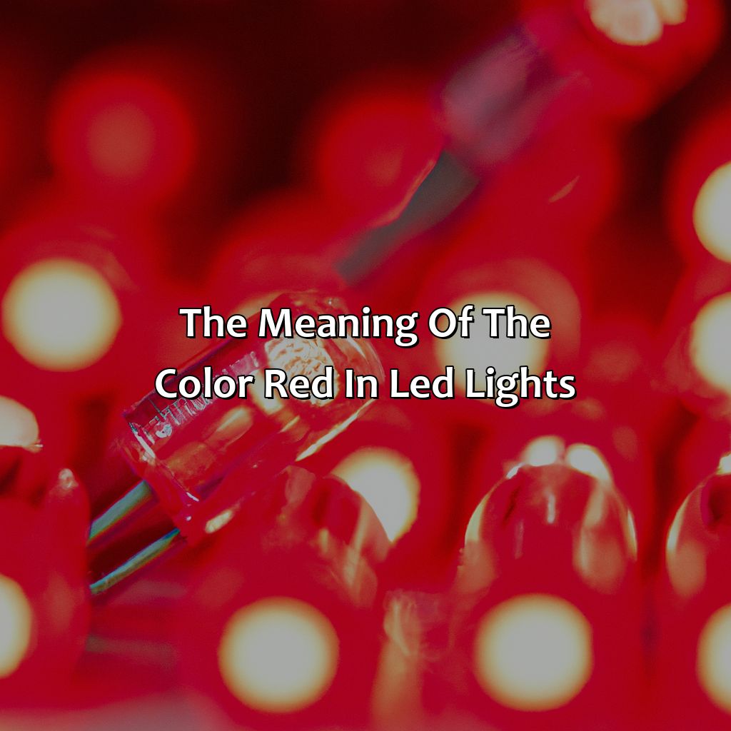 The Meaning Of The Color Red In Led Lights  - What Does The Color Red Mean On Led Lights, 
