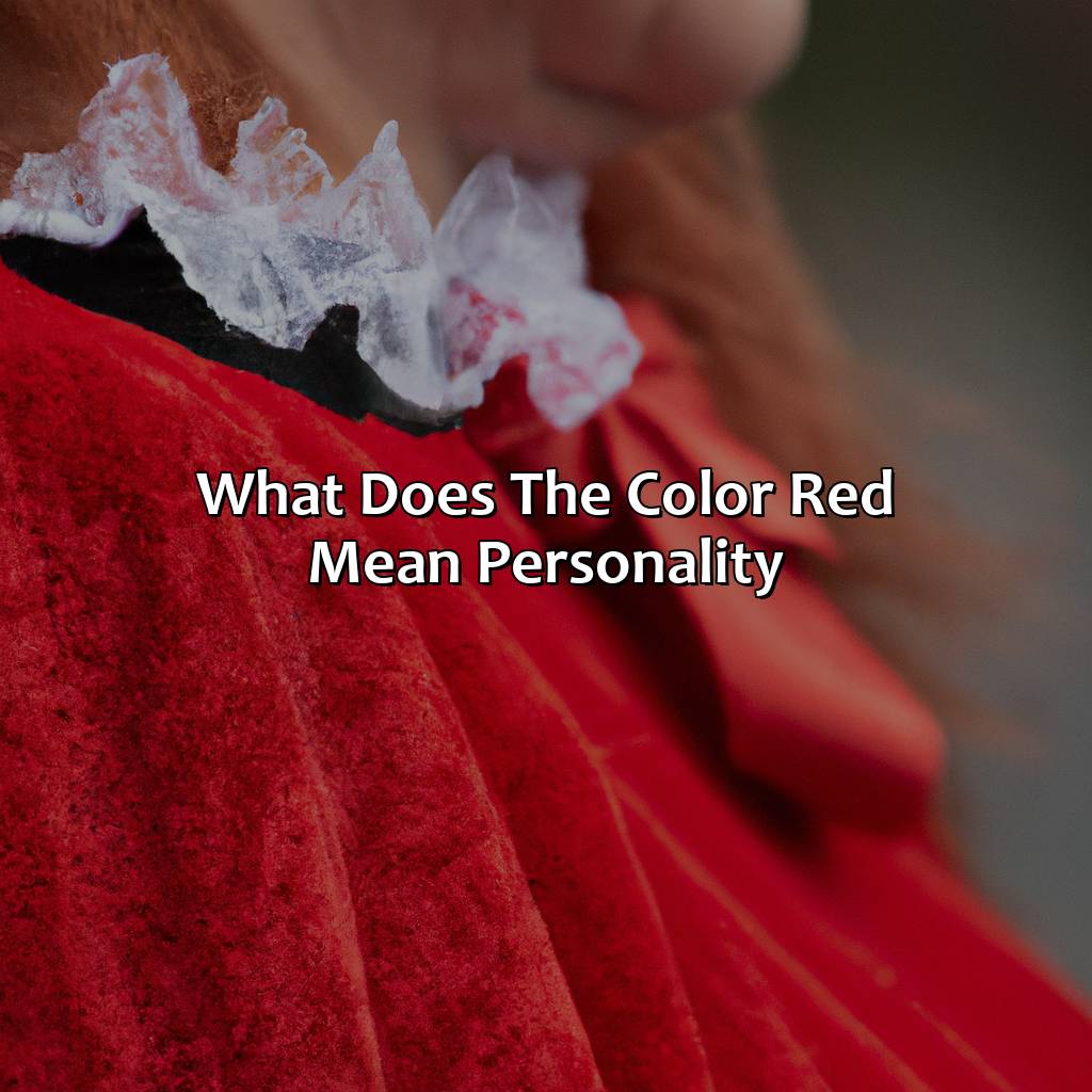 What Does The Color Red Mean Personality - colorscombo.com