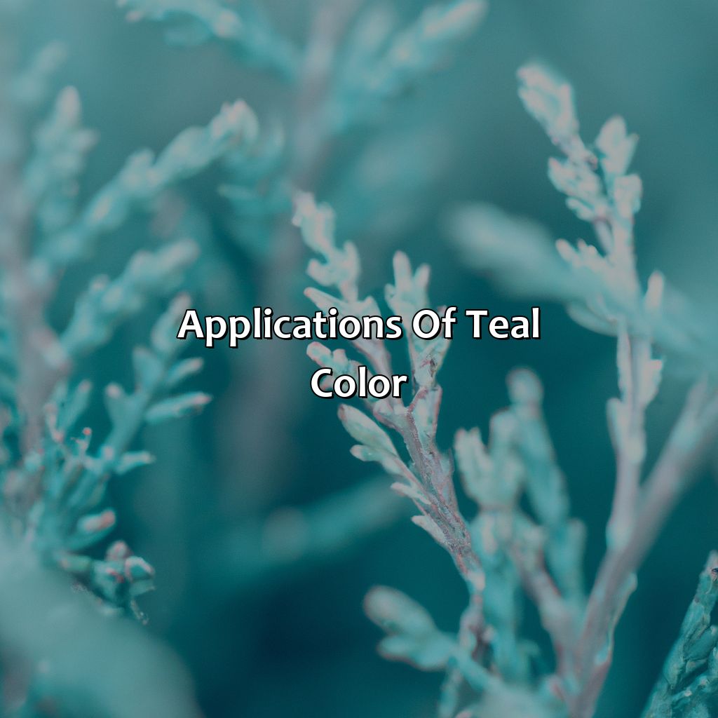 Applications Of Teal Color  - What Does The Color Teal Represent, 