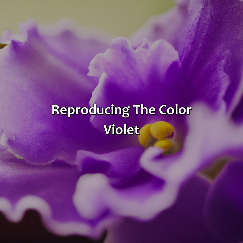 Reproducing The Color Violet  - What Does The Color Violet Look Like, 