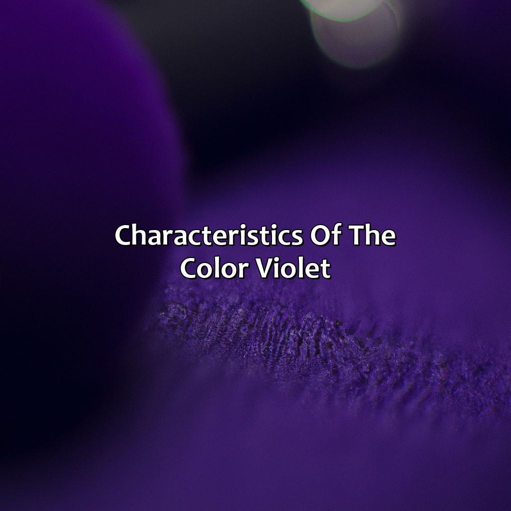 Characteristics Of The Color Violet  - What Does The Color Violet Look Like, 
