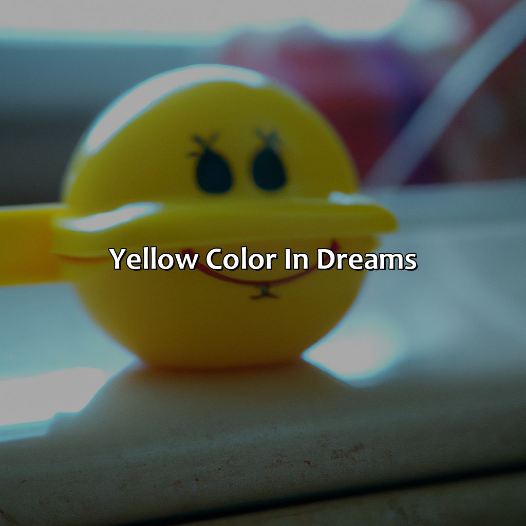 Yellow Color In Dreams  - What Does The Color Yellow Mean In Dreams, 
