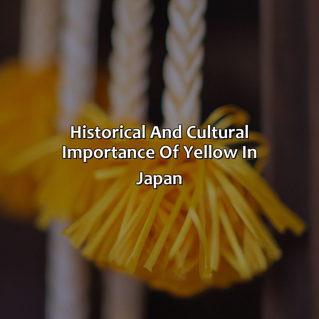 Historical And Cultural Importance Of Yellow In Japan  - What Does The Color Yellow Mean In Japan, 