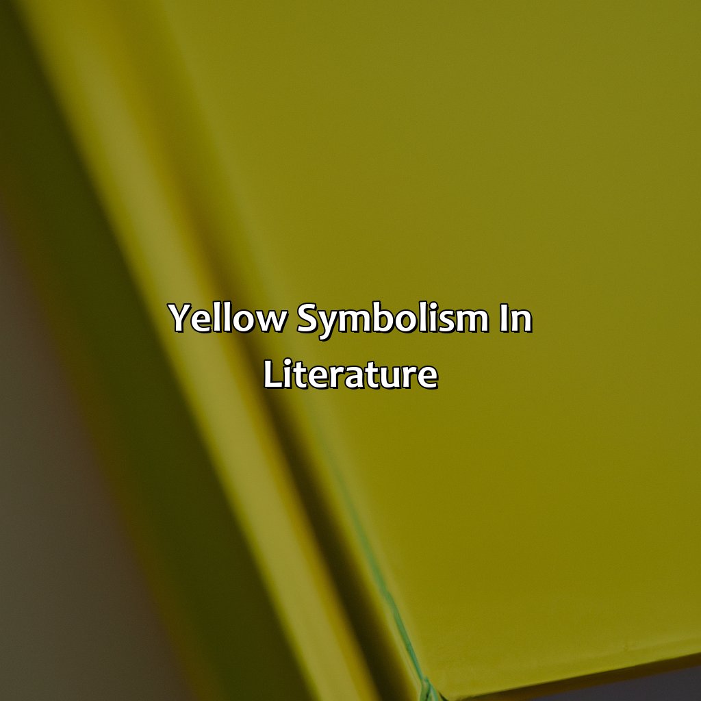 literature review on yellow yellow