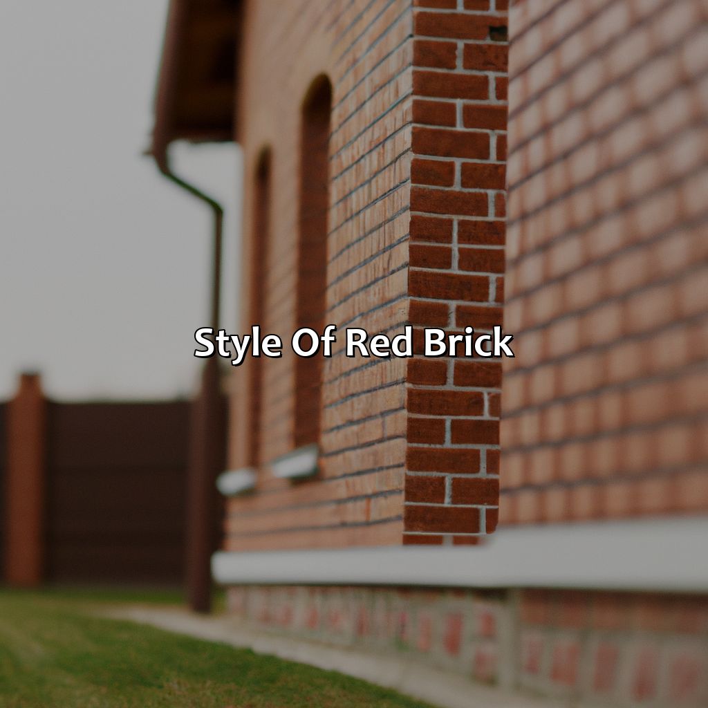 Style Of Red Brick  - What Exterior Paint Color Goes With Red Brick, 