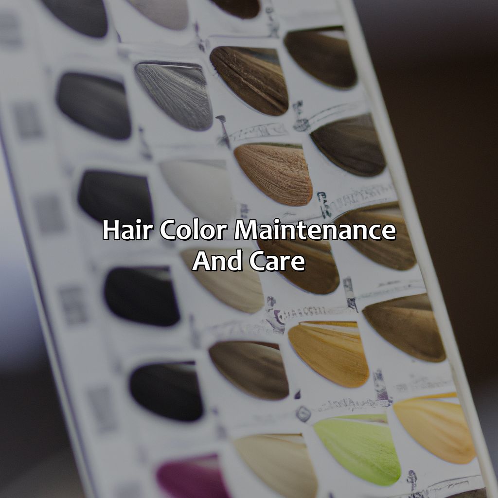 Hair Color Maintenance And Care  - What Hair Color Do I Have, 