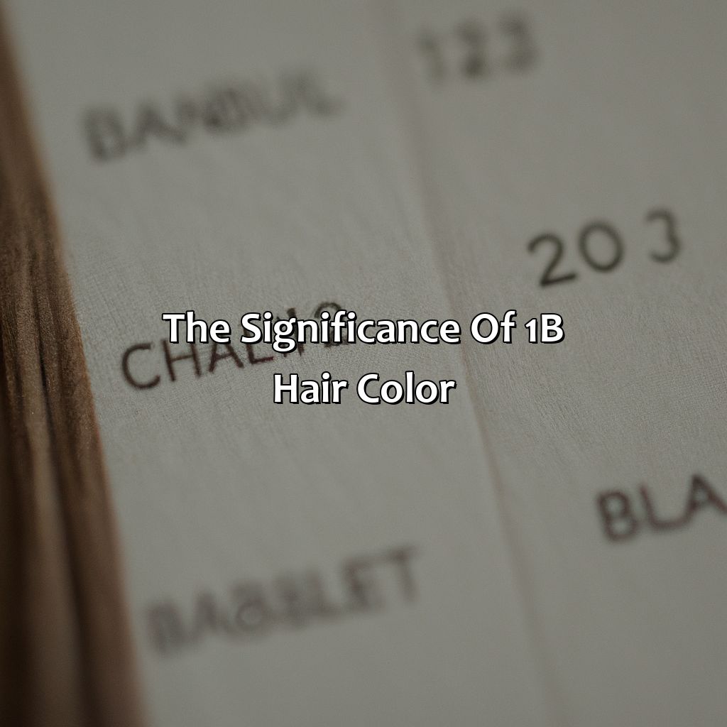 The Significance Of 1B Hair Color  - What Is 1B Hair Color, 