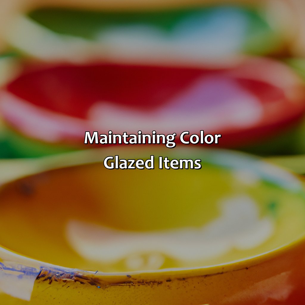 Maintaining Color Glazed Items  - What Is A Color Glaze, 