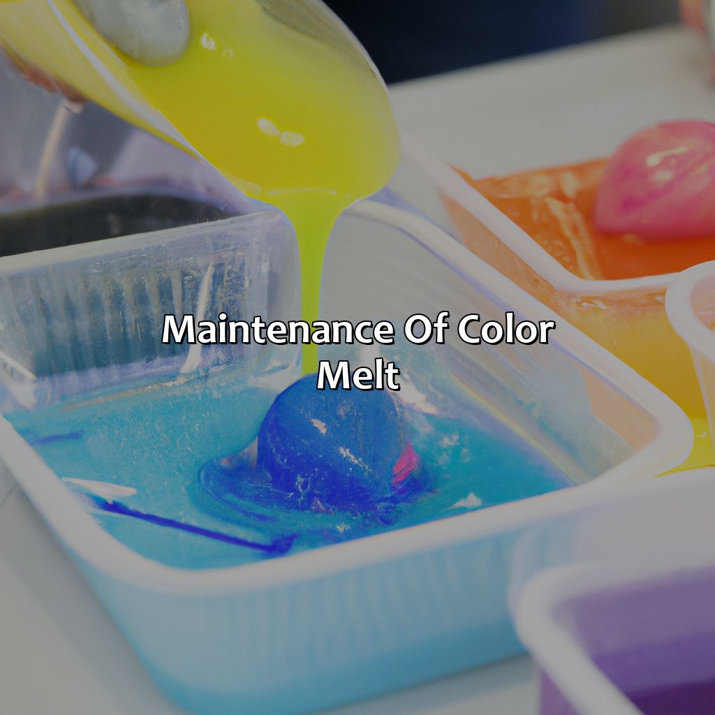Maintenance Of Color Melt  - What Is A Color Melt, 