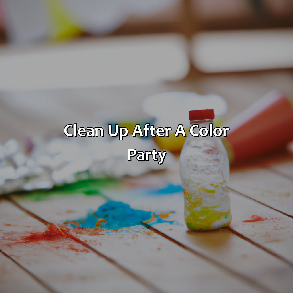 Clean Up After A Color Party  - What Is A Color Party For Adults, 