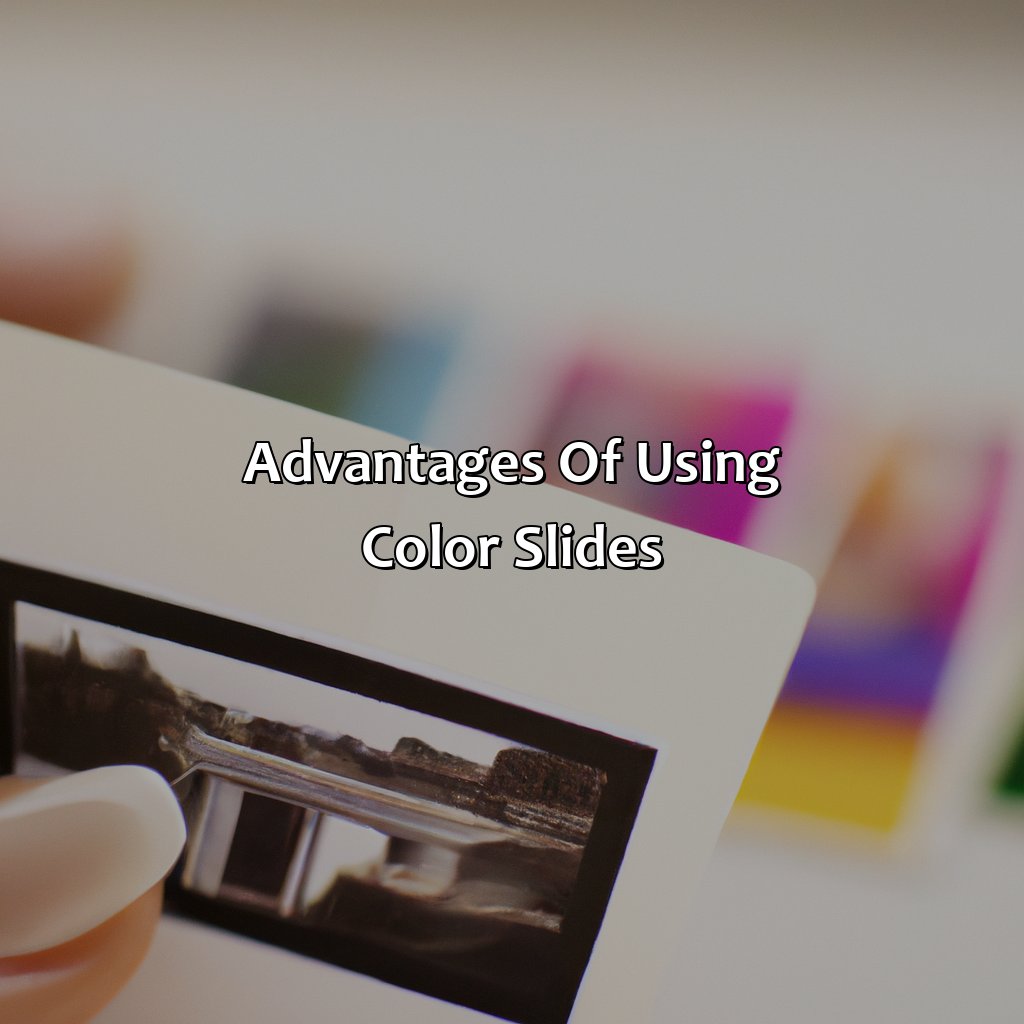 Advantages Of Using Color Slides  - What Is A Color Slide, 