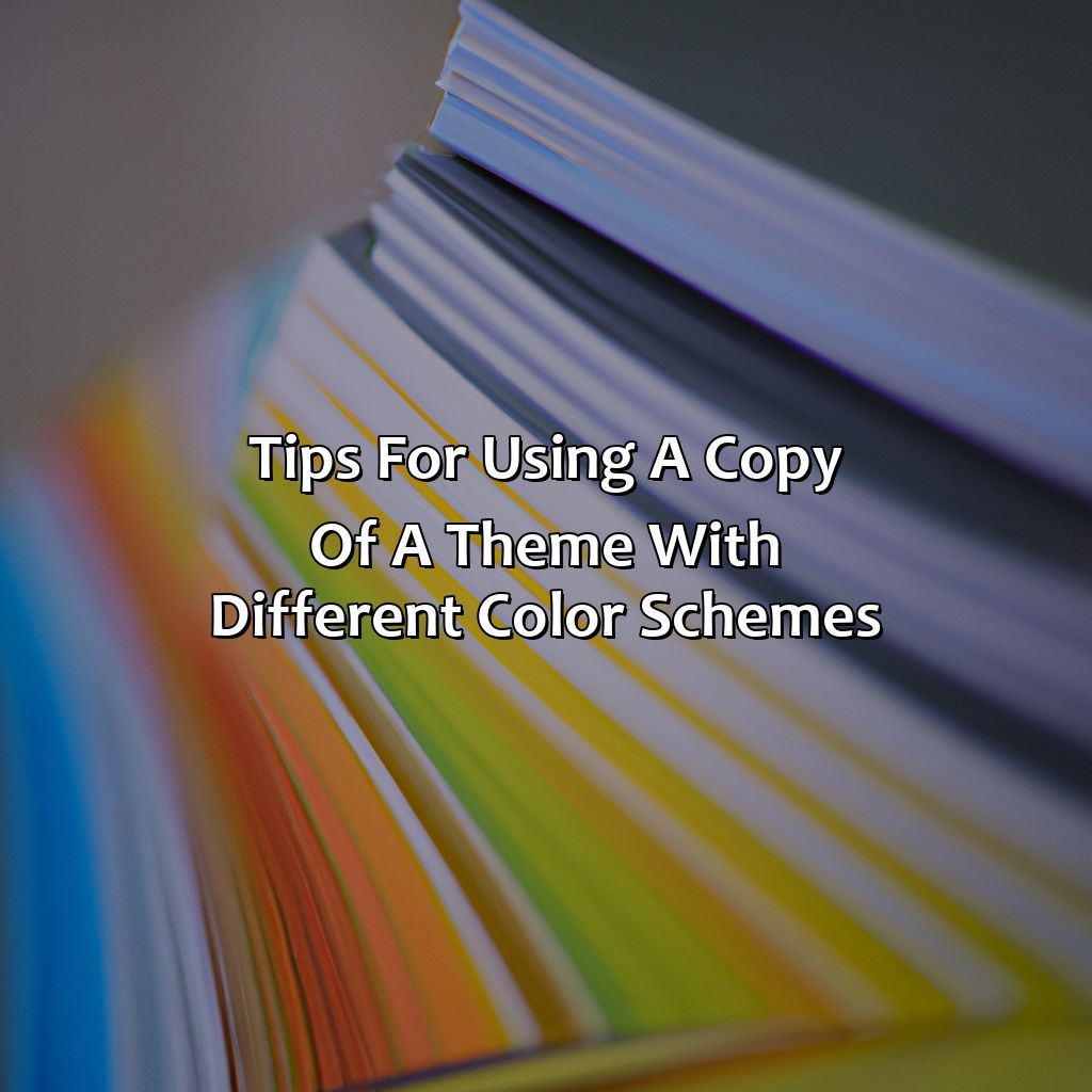 Tips For Using A Copy Of A Theme With Different Color Schemes  - What Is A Copy Of A Theme With Different Color Schemes Called?, 