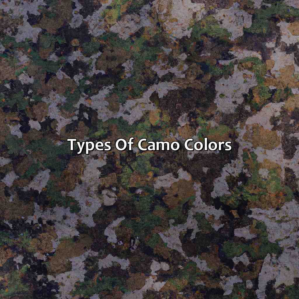 Types Of Camo Colors  - What Is Camo Color, 