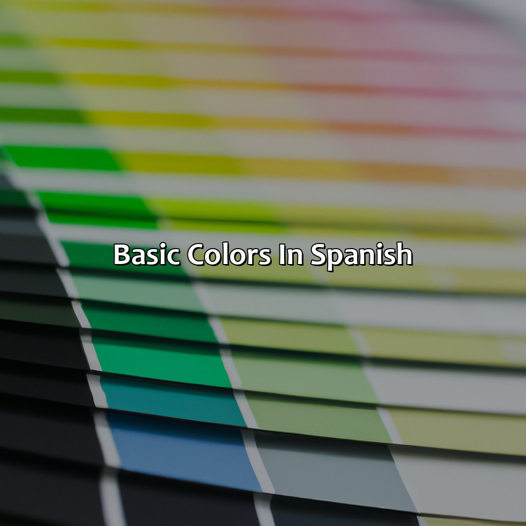 Basic Colors In Spanish  - What Is Color In Spanish, 