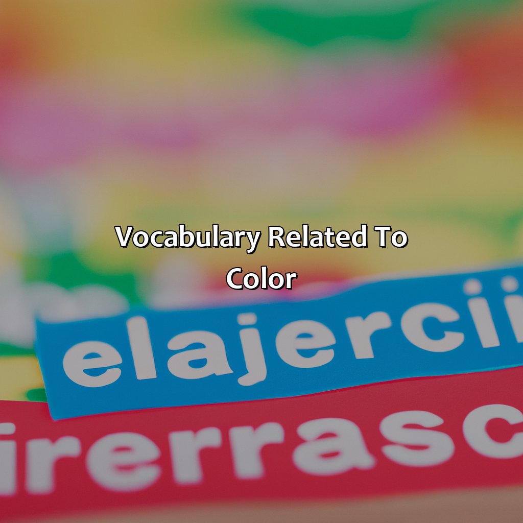 Vocabulary Related To Color  - What Is Color In Spanish, 