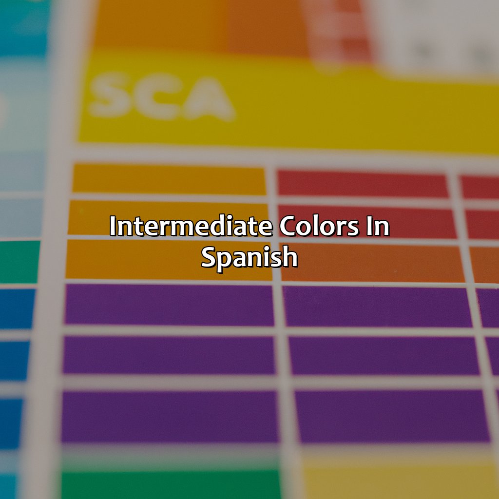 Intermediate Colors In Spanish  - What Is Color In Spanish, 