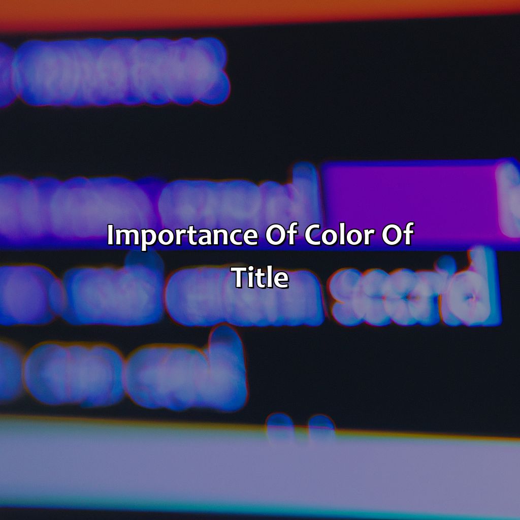 Importance Of Color Of Title  - What Is Color Of Title, 