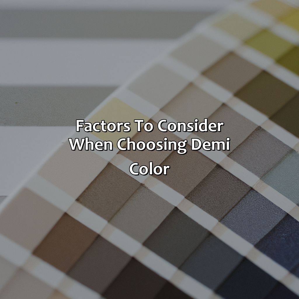 Factors To Consider When Choosing Demi Color  - What Is Demi Color, 