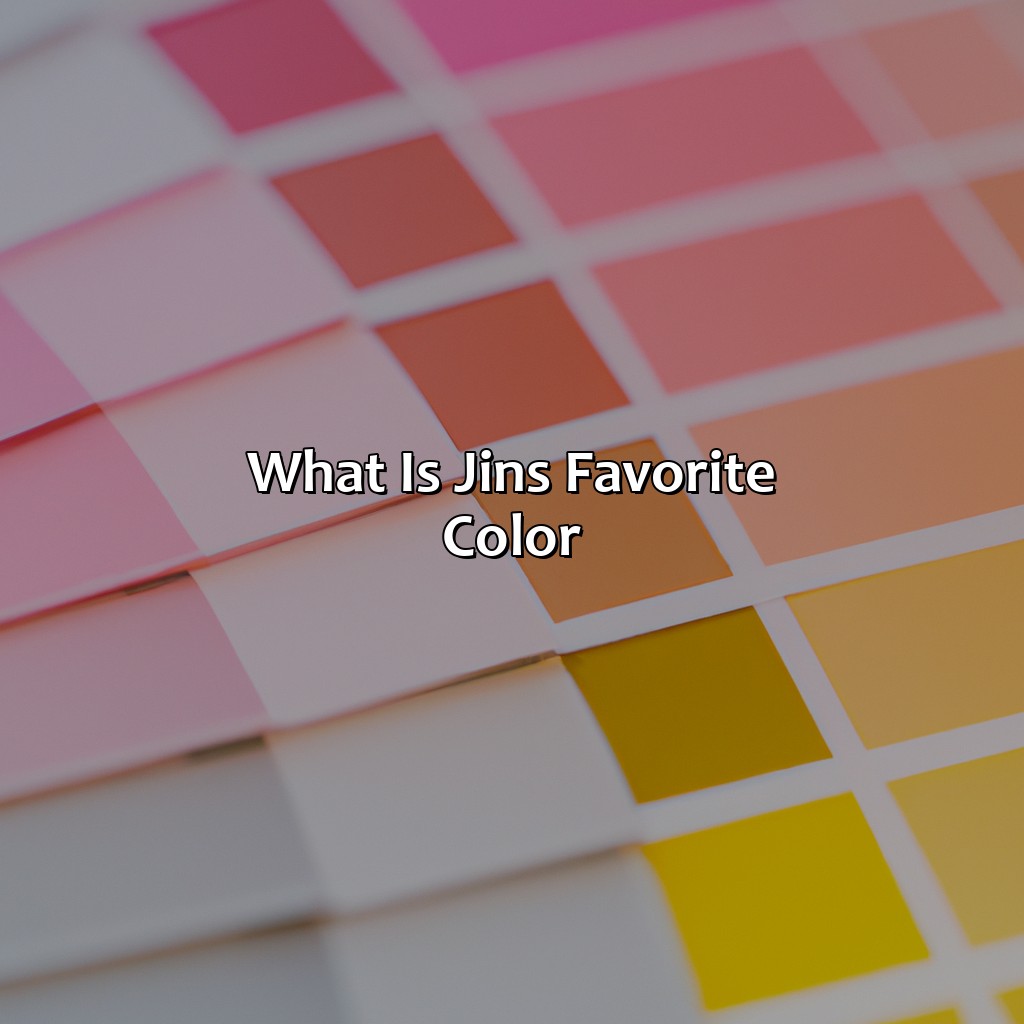 What Is Jin'S Favorite Color - colorscombo.com