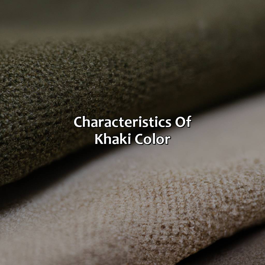 Characteristics Of Khaki Color  - What Is Khaki Color, 