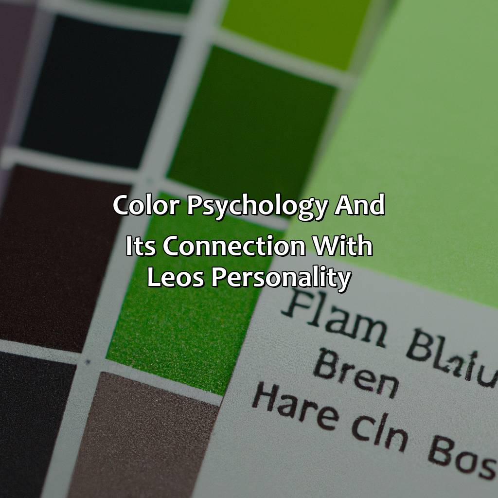 Color Psychology And Its Connection With Leo