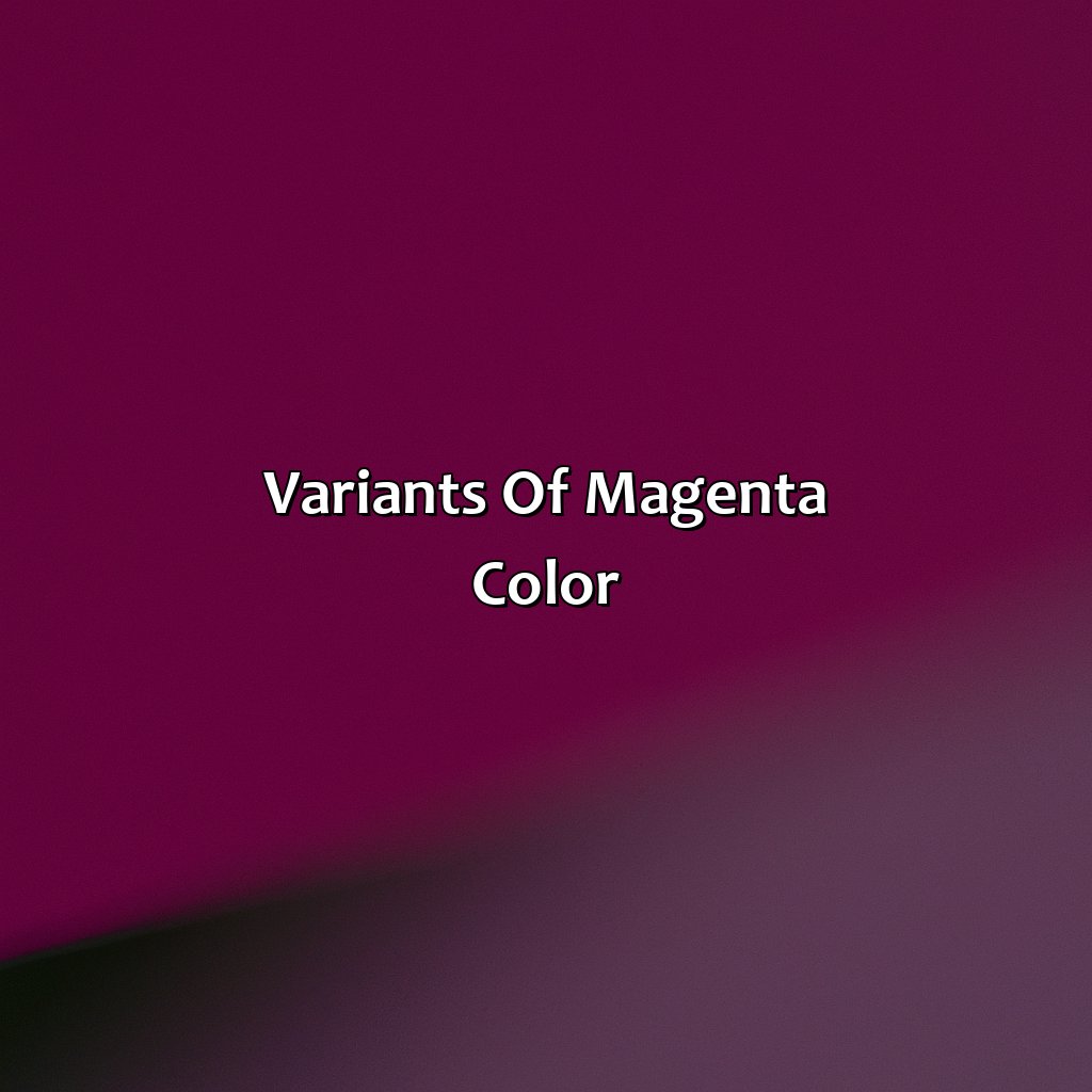 Variants Of Magenta Color  - What Is Magenta Color, 