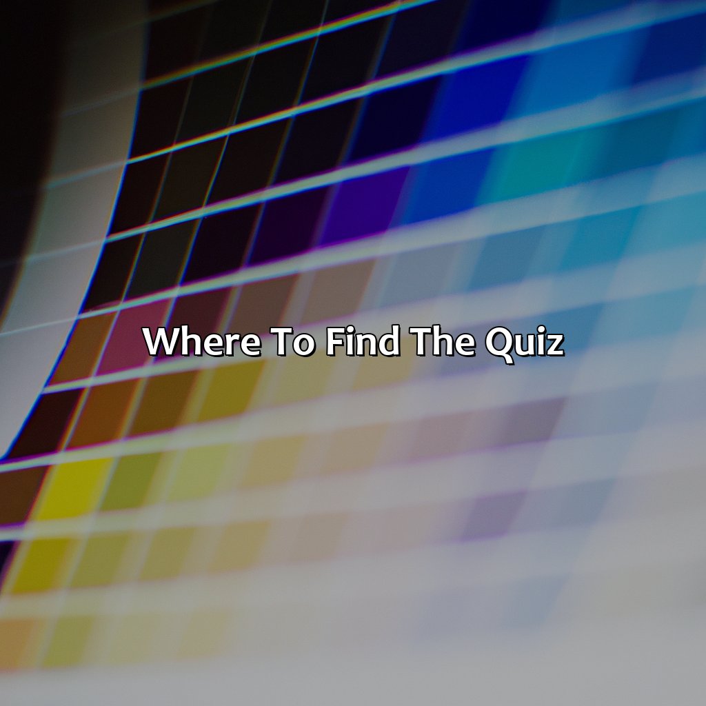 Where To Find The Quiz  - What Is My Color Palette Quiz, 