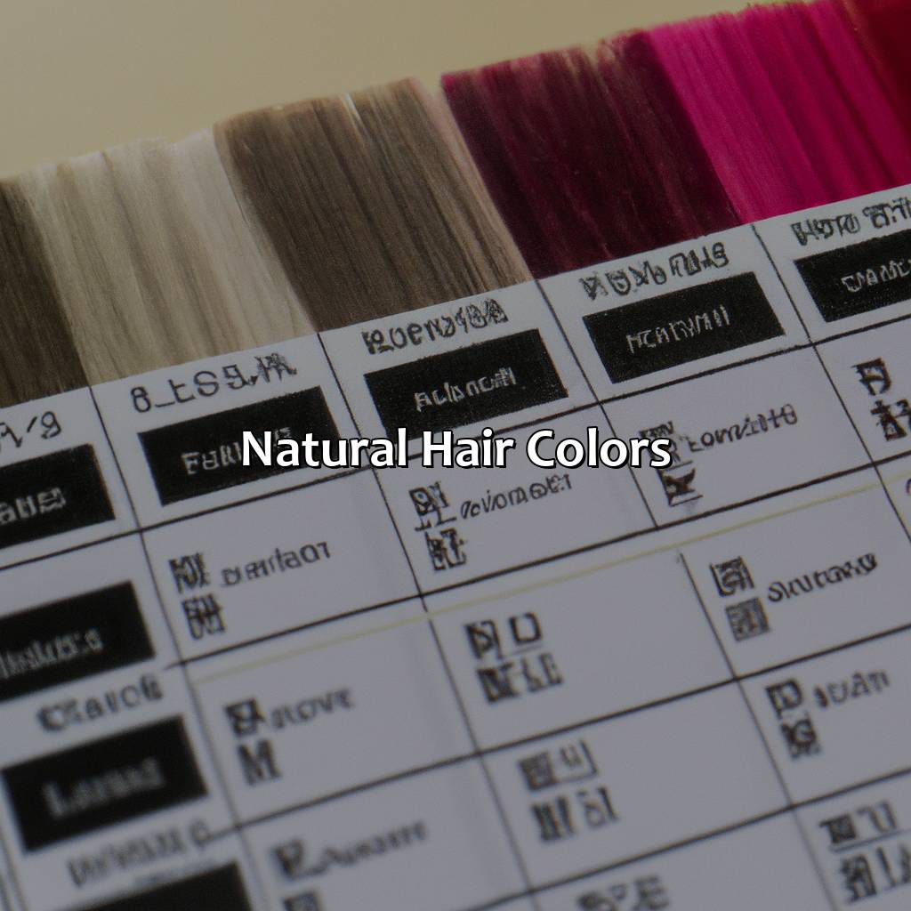 Natural Hair Colors  - What Is My Hair Color, 