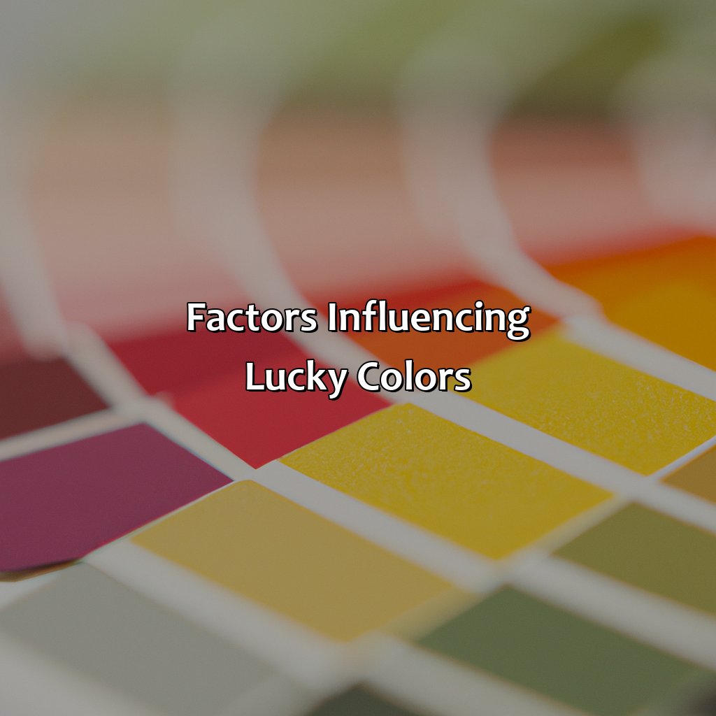 Factors Influencing Lucky Colors  - What Is My Lucky Color Today, 