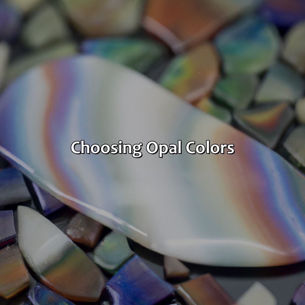 Choosing Opal Colors  - What Is October